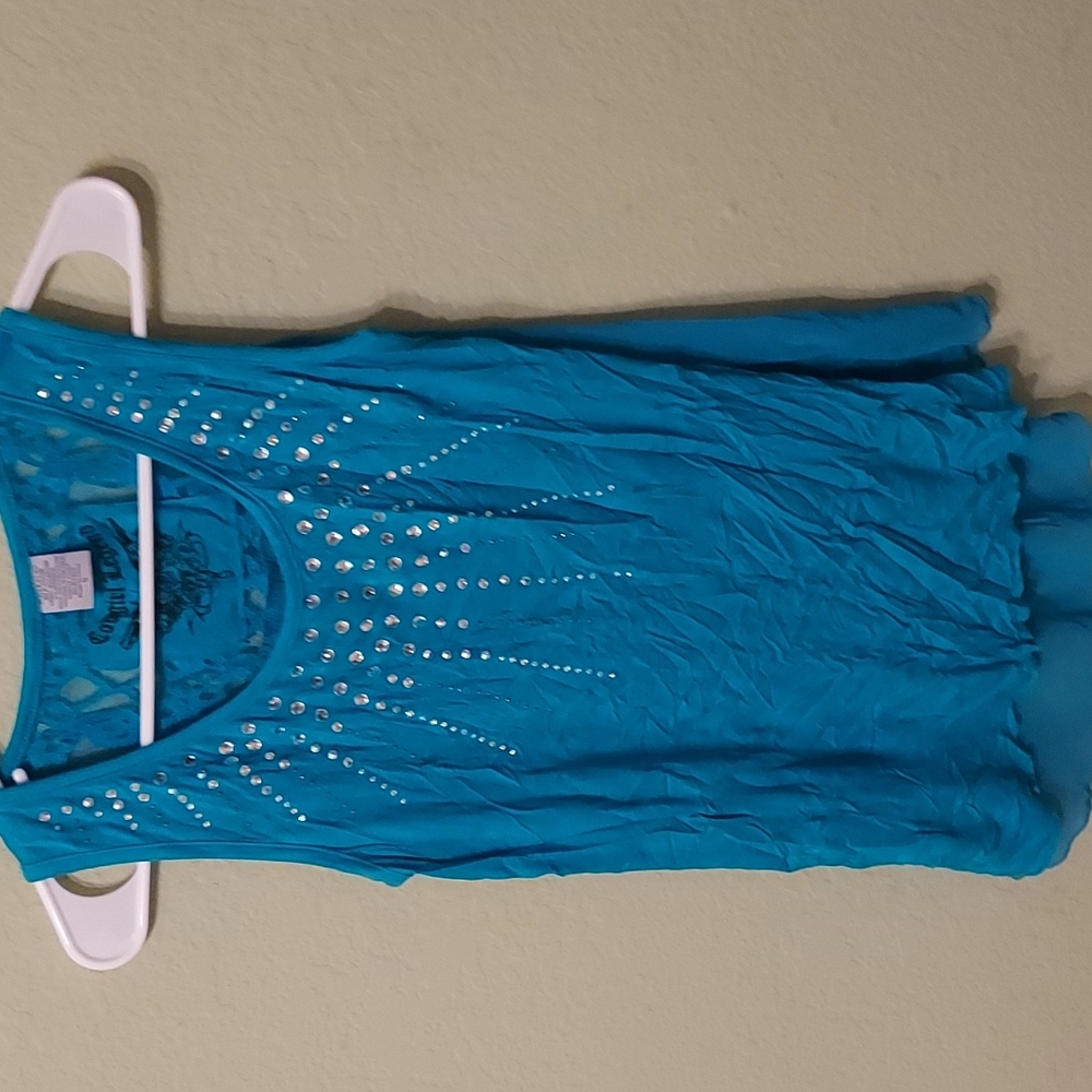 Cowgirl dressy tank blouse